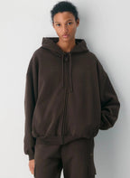 novaxlux gemütlicher Sweatfleece Mega Zip Hoodie