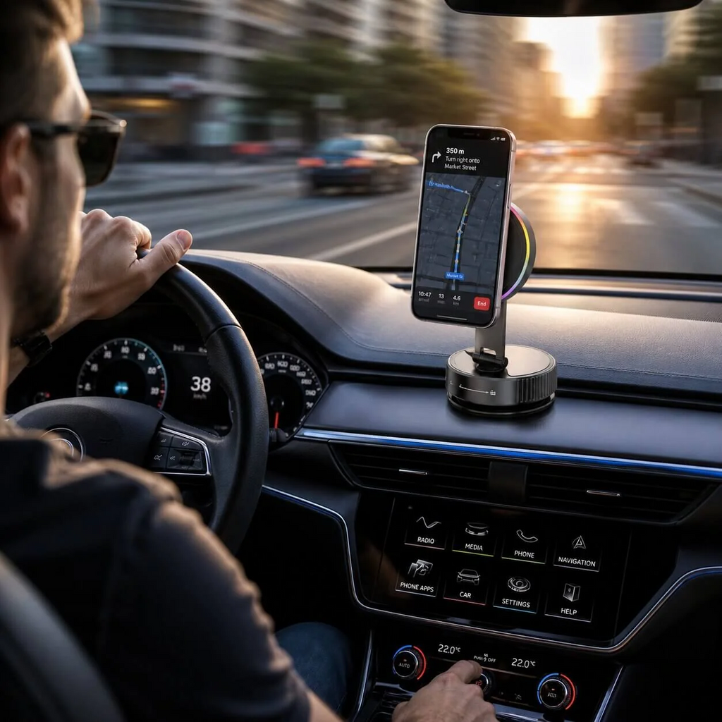 MagSafe Autohalterung mit Ladefunktion | Vakuomag