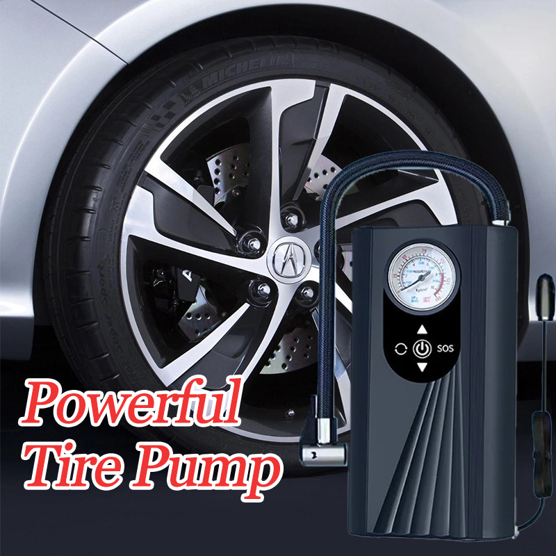 Tragbarer Auto-Luftkompressor, 3 x schnellere 150 PSI kabellose Reifenfüllpumpe mit Digitalanzeige für Auto, Motorrad, Fahrrad, Luftpumpe
